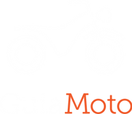 O logotipo do guia moto é mostrado em fundo preto.